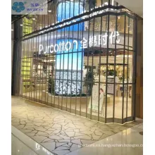 Puerta de plegamiento de cristal de policarbonato deslizante